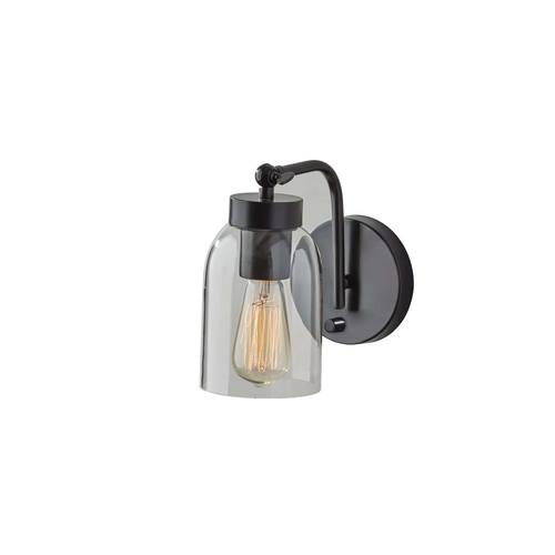 Bristol Wall Lamp Black by Adesso Furniture