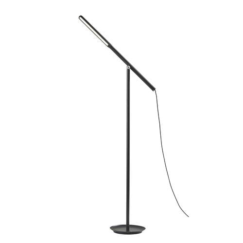 Gravity Black Ash Wood/Black Led Floor Lamp by Adesso Furniture