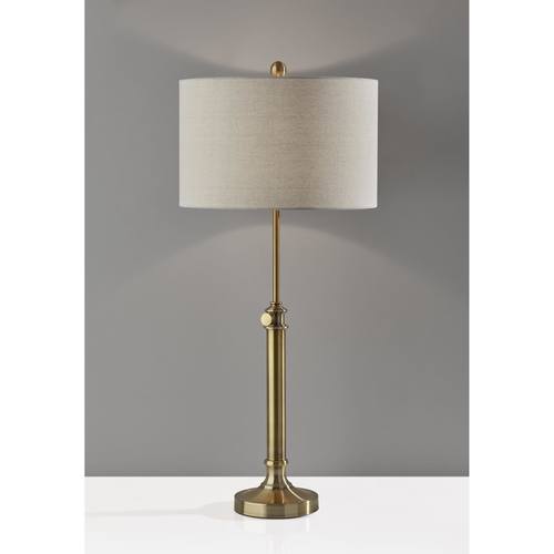 Barton Antique Brass Table Lamp by Adesso Furniture