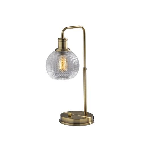 Barnett Antique Brass Globe Table Lamp by Adesso Furniture