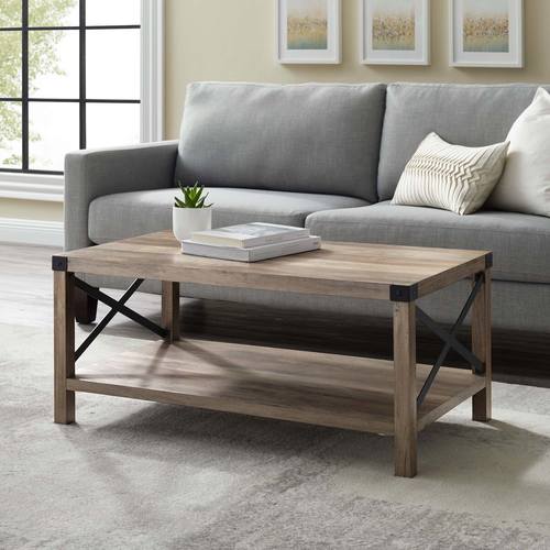 Grey washed side table deals