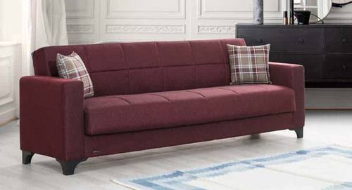 Armada Burgundy Fabric Sofa Bed by Alpha Furniture