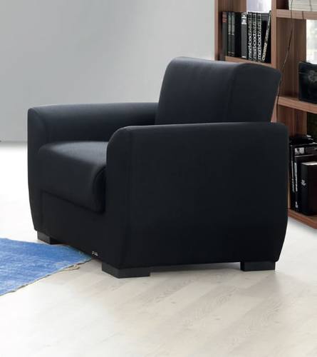 Maria Black Fabric Chair by Alpha Furniture
