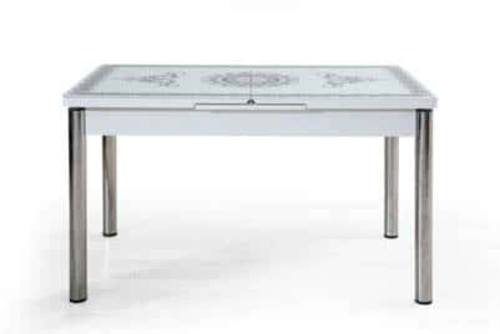 T/0037 Black & White Wood Dining Table by Alpha Furniture
