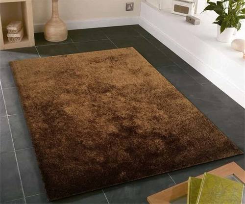 Fuzzy Brown Area Rug by Amazing Rugs