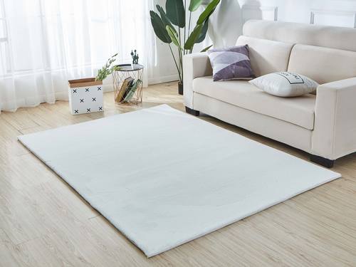 Lily Luxury White Chinchilla Faux Fur Area Rug by Amazing Rugs