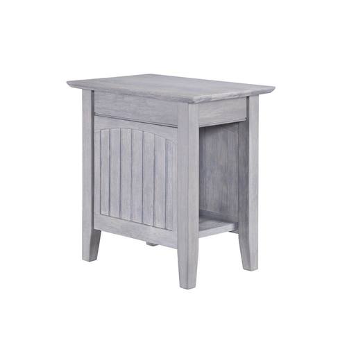 Nantucket Chair Side Table Driftwood Gray by Atlantic Furniture