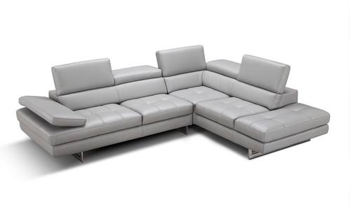 Aurora Premium Italian Leather Sectional by J&M Furniture