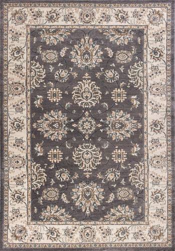 Avalon Grey/Ivory Kashan Area Rug by KAS Rugs