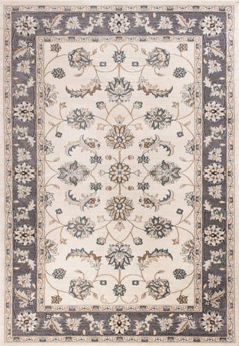 Avalon Ivory/Grey Mahal Area Rug by KAS Rugs