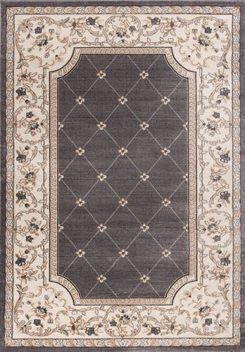 Avalon Grey/Ivory Courtyard Area Rug by KAS Rugs
