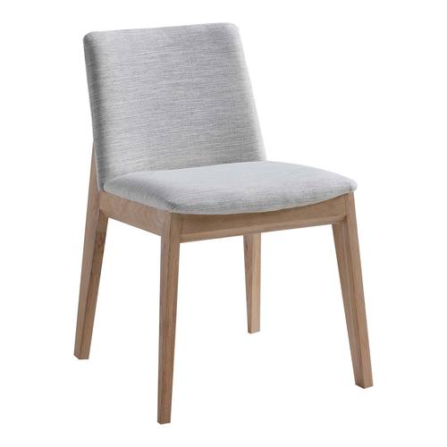 Deco Oak Dining Chair Light Grey (Set of 2) by Moe's Home Collection