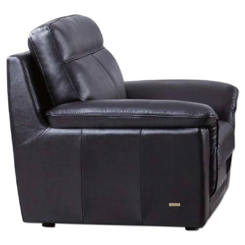 S210 Black Top Grain Leather Chair by BH Furniture