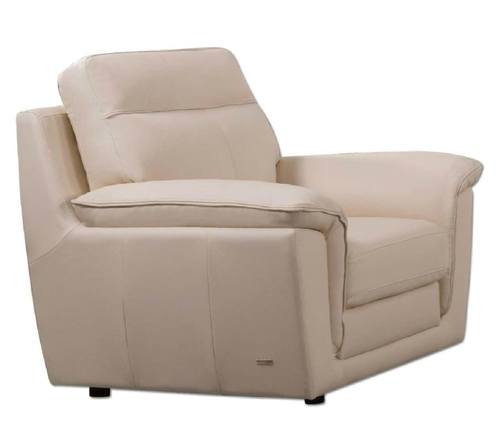 S210 Beige Top Grain Leather Chair by BH Furniture
