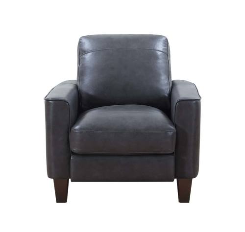 York Gray Leather Chair by BH Furniture