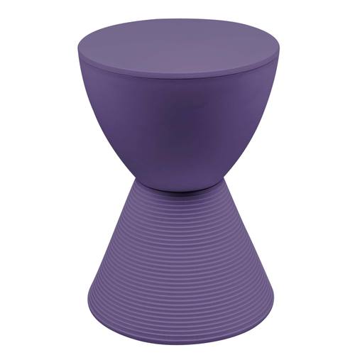 Boyd Modern Plastic Purple Side Table by LeisureMod