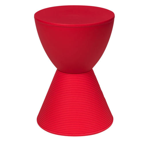 Boyd Modern Plastic Red Side Table by LeisureMod