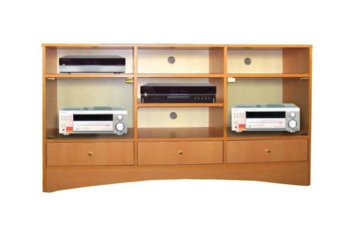 E-37 Wooden Entertainment Center by Central Furniture Factory