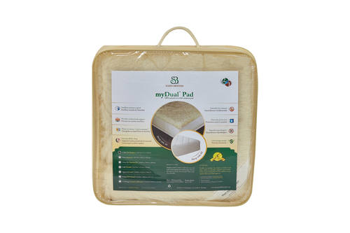 Washable Dual Wool Mattress Pad by Sleep & Beyond