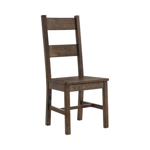 Coleman Rustic Golden Brown Dining Side Chairs (Set of 2) by Coaster