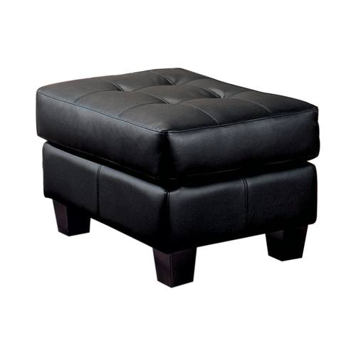 Samuel Black Tufted Ottoman by Coaster