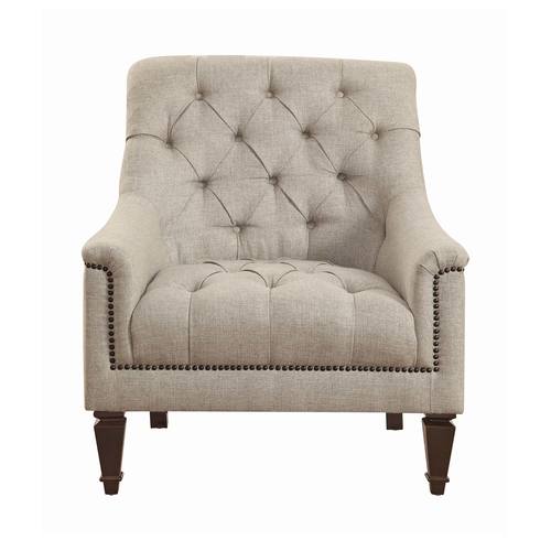 Avonlea Gray Sloped Arm Upholstered Chair by Coaster