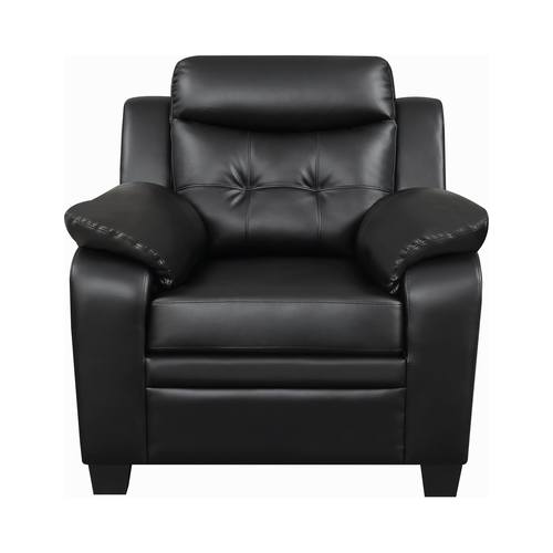 Finley Black Tufted Upholstered Chair by Coaster