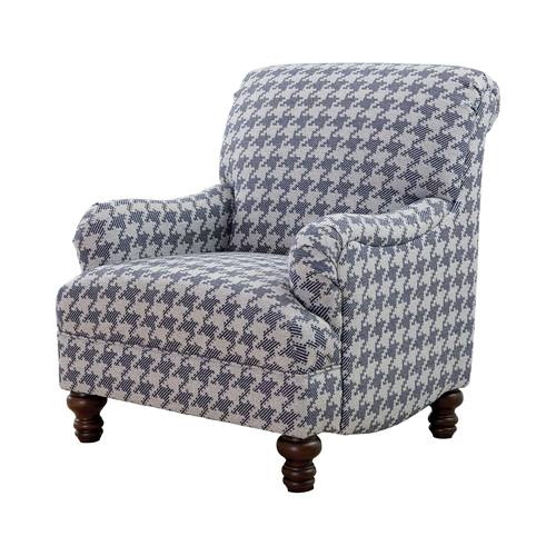 Glenn Recessed Blue Arms Accent Chair by Coaster