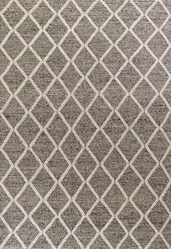 Cortico Dark Grey Diamonds Area Rug by KAS Rugs