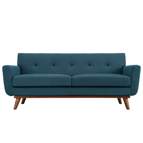 Engage Upholstered Loveseat Azure by Modern Living