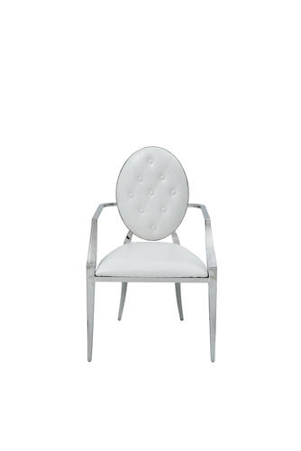 110 White Armchair (Set of 2) by ESF