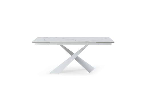 9113 White Dining Table w/2 16