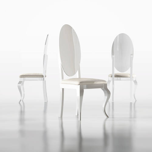 Carmen White Side Chair (Set of 2) by ESF