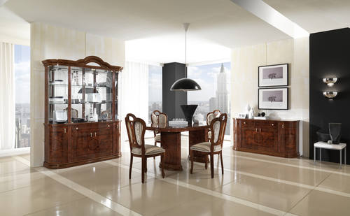 Pamela Brown Wood Dining Table w/Extension by ESF