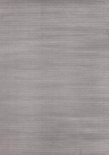 Ella Grey Carved Stripe Plush Rug by Kalora