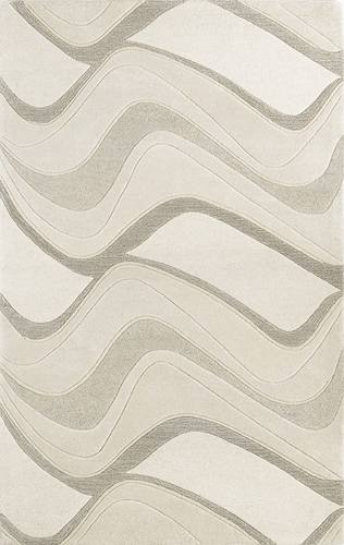 Eternity Ivory Waves Area Rug by KAS Rugs