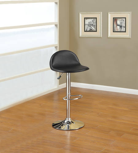F1552 Black Barstool (Set of 2) by Poundex