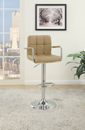 F1568 Espresso Barstool (Set of 2) by Poundex