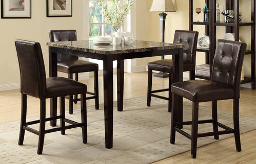 F1144 Dark Espresso High Chair (Set of 2) by Poundex