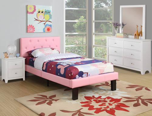 F9417 Pink Bed by Poundex
