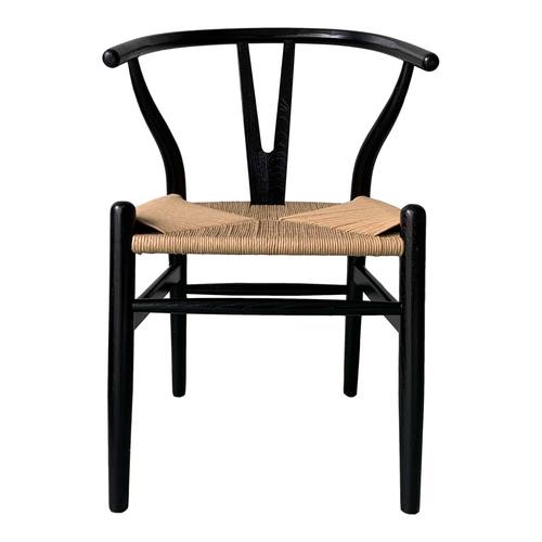 Ventana Dining Chair Black And Natural (Set of 2) by Moe's Home Collection