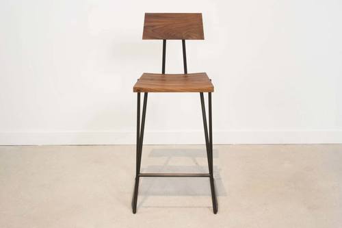 Ziggy Counter Stool - Stainless Steel/Brushed - Tali Wood/Natural Finish by From the Source