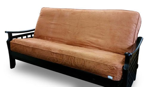 Suede Rust Futon Cover Full w/Piping (54