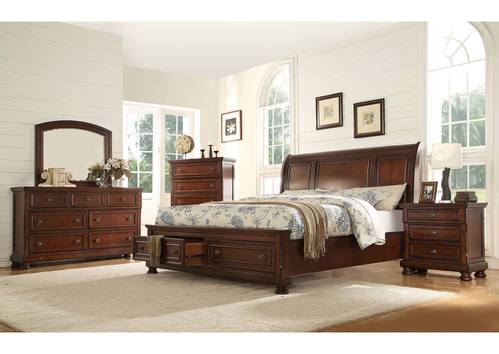 Baltimore Dark Walnut Bedroom Set by Galaxy Furniture