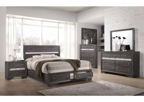 Matrix Grey Bedroom Set by Galaxy Furniture
