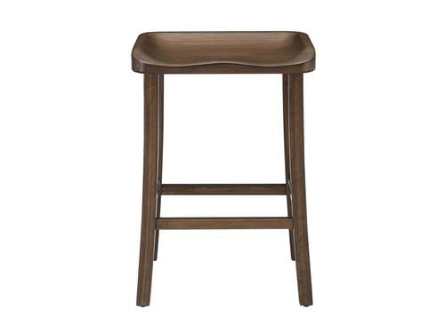 Tulip Counter Height Stool (Set of 2) Black Walnut by Greenington