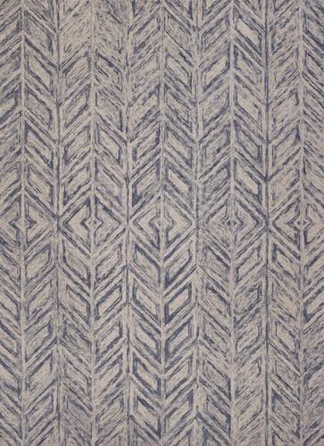 Gramercy Blue Heather Herringbone Area Rug by KAS Rugs