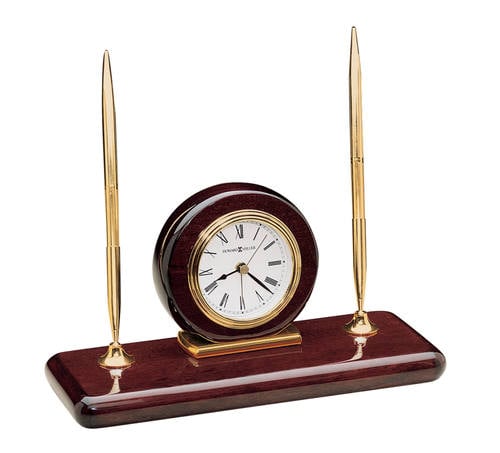 613-588 Rosewood Desk Clock by Howard Miller