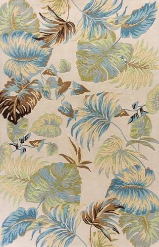 Havana Ivory/Blue Oasis Area Rug by KAS Rugs