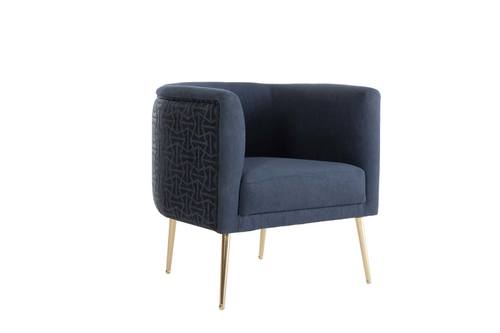 Cloak Navy Accent Armchair by Bellona